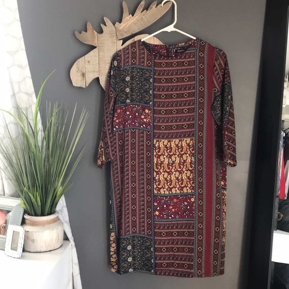 Boohoo shift dress